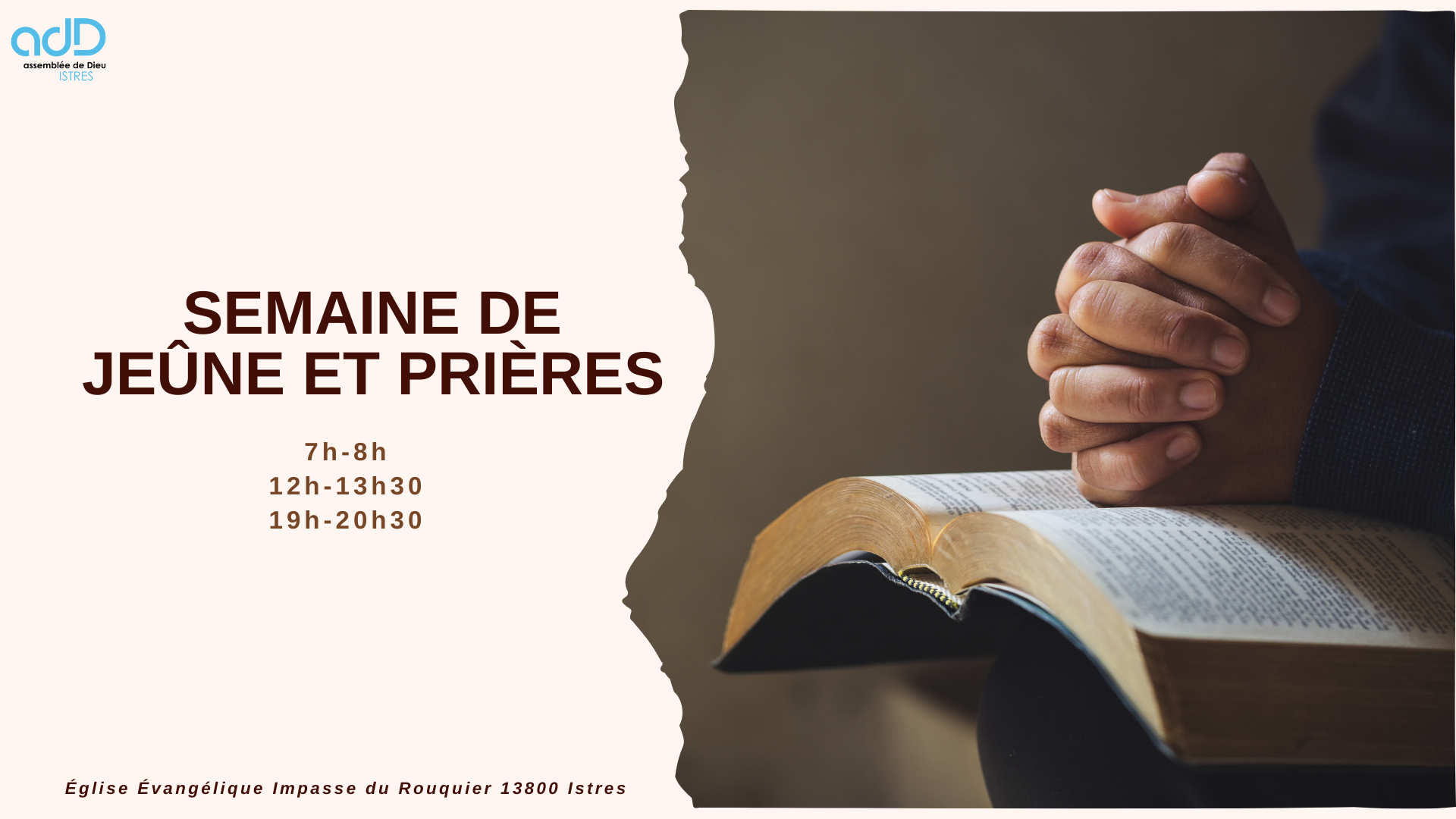 Semaine de Jeûne et prières